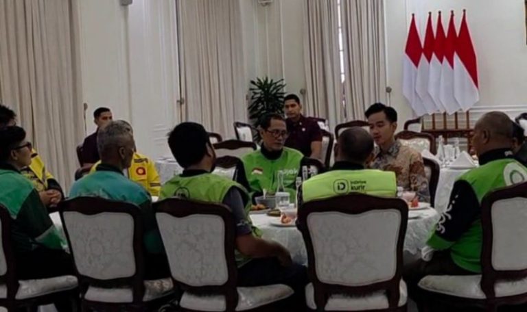 Wapres Gibran Temui Pengemudi Ojol di Istana