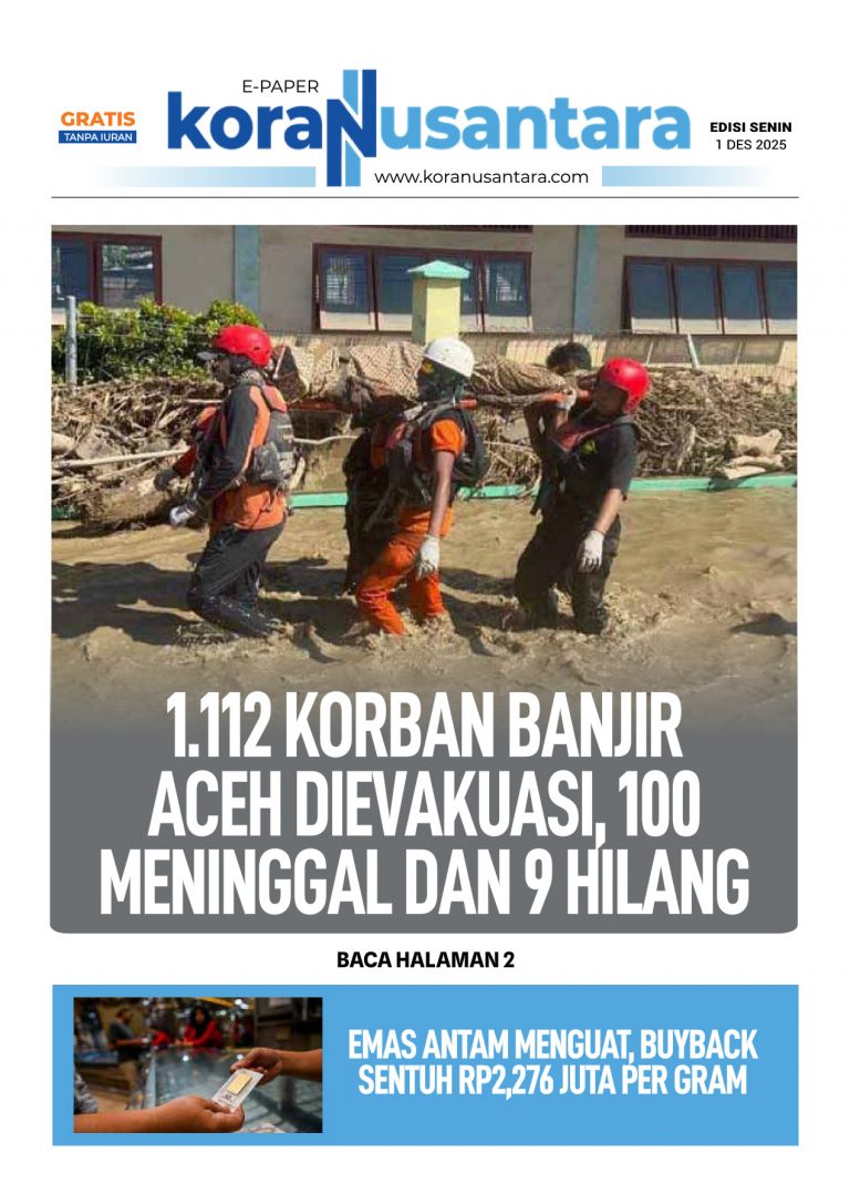 1.112 Korban Banjir Aceh Dievakuasi, 100 Meninggal dan 9 Hilang