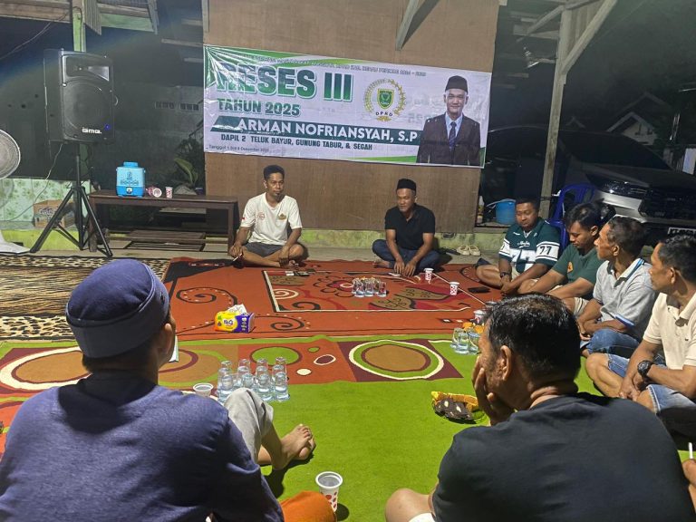 Arman Nofriansyah Serap Aspirasi Warga Terkait Infrastruktur di Gunung Tabur dan Labanan Jaya