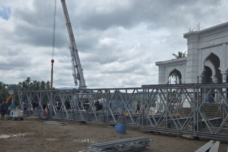 Kementerian PU Percepat Pemasangan Jembatan Bailey di Bireuen Aceh