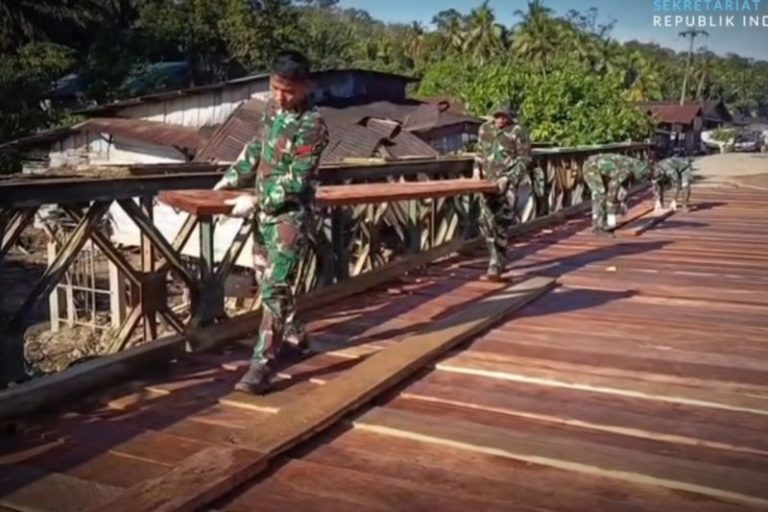 Pemerintah Percepat Pembangunan Jembatan Bailey di Tapsel