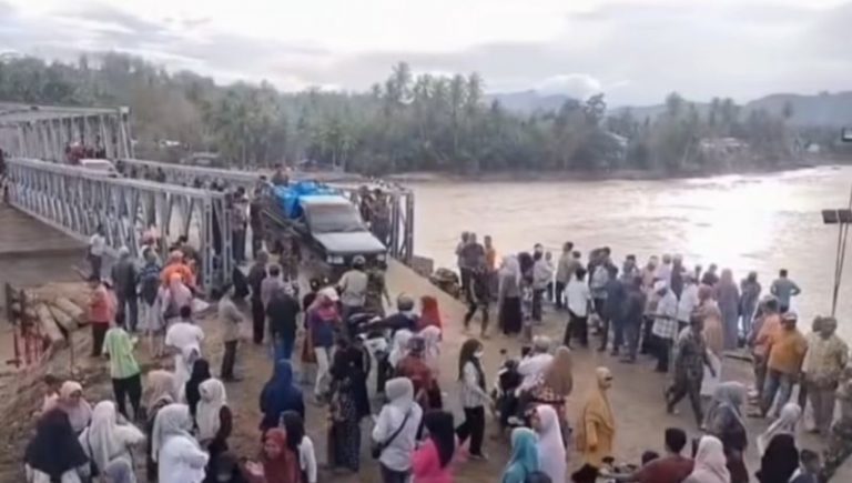 Akses Bireuen–Aceh Tengah Kembali Tersambung, Jembatan Bailey Teupin Mane Rampung