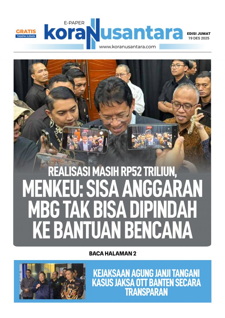 Realisasi Masih RP52 Triliun, Menkeu: Sisa Anggaran MBG Tak Bisa Dipindah ke Bantuan Bencana