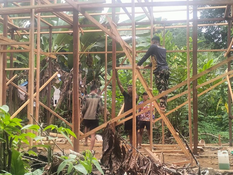 Puasa Tak Surutkan Semangat, Satgas TMMD Kubar Tuntaskan RTLH di Linggang Amer