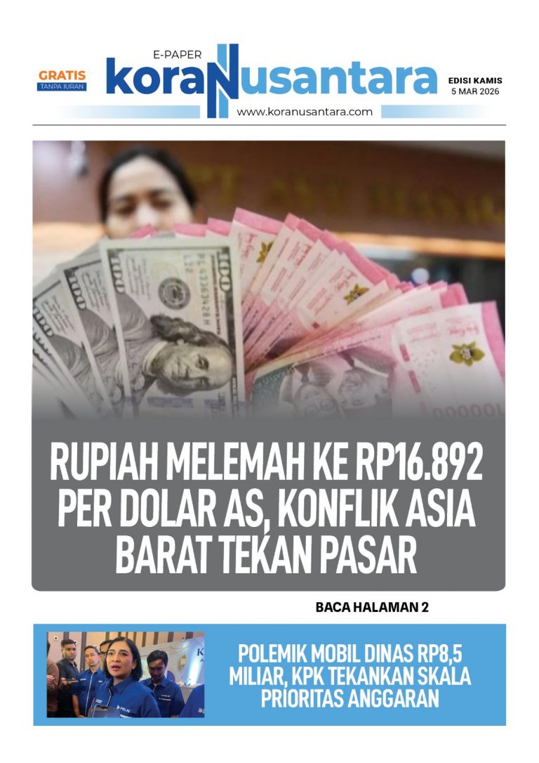 Rupiah Melemah ke Rp16.892 per Dolar AS, Konflik Asia Barat Tekan Pasar