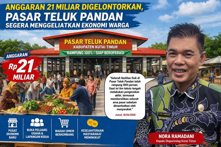 Pasar Teluk Pandan Rampung, Siap Gerakkan Ekonomi Warga