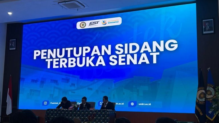 Yudisium FST UMKT, Lulusan Diminta Jadi Wajah Kampus di Masyarakat