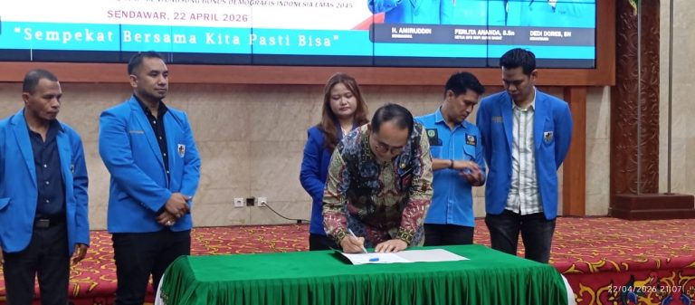 Pj Sekda Hadiri Pelantikan KNPI Kubar, Tekankan Persatuan Pemuda