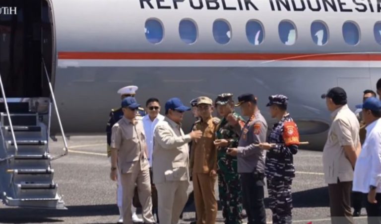 Prabowo Tiba di Miangas, Tegaskan Perhatian Negara untuk Wilayah Perbatasan