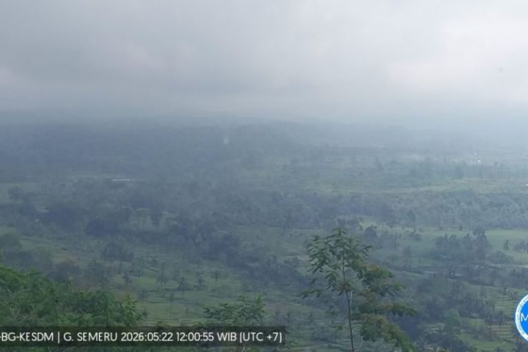 Gunung Semeru Erupsi Disertai Awan Panas