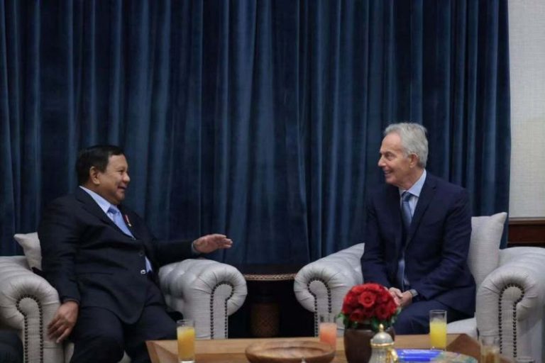 Tony Blair Temui Prabowo di Jakarta Bahas Isu Strategis Global